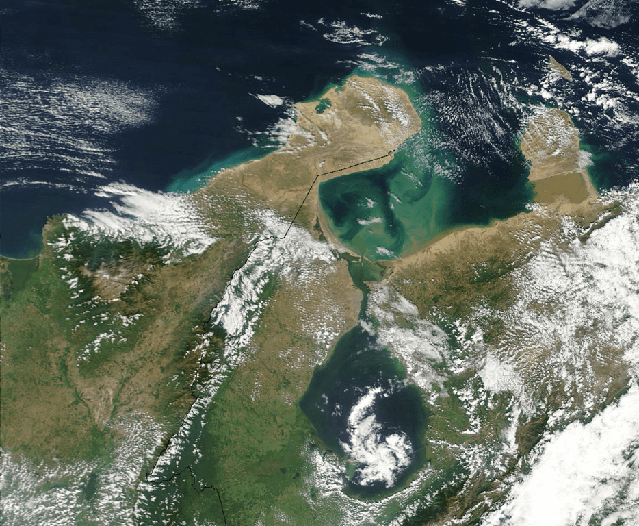 Gulf Of Venezuela Guajira Peninsula And Lake Maracaibo Lac Geo